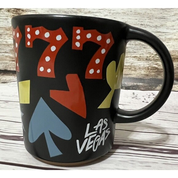 Starbucks Other - Starbucks Las Vegas 777 Triple 7 Black Coffee Cup Mug 12 oz